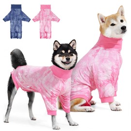 ZIMARK Traje de Recuperación para Perros, Traje de Recuperación de Cirugía para Perros, Transpirable y Elástico, Antilamidos y Antiarañazos, para Heridas Abdominales o Enfermedades de la Piel