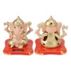 Solar Dancing Figurines, Mini Solar Ganesh Solar Elephant Bobble Head,