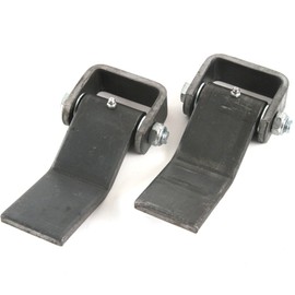 Red Hound Auto Qty 2 Steel Strap Style Long Leaf Hinge with Grease Zerk Fitting Weld-on Heavy Duty Greaseable Trailer Truck Body Gate Door Hinge