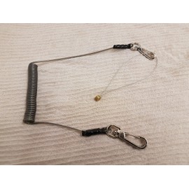BBI Stainless Steel Wire Core Hand Tool & Scaffold Spanner Safety Lanyard with 2 Clips -Tool Safety Lanyard - Scaffold spanners/Tools Heavy Duty Arrest UK Best Sales Offer