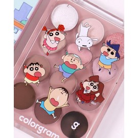 colorgram [Crayon Shin-chan Edition] Colorgram Noontorial Eye Palette 09. Oat Plus Peach is Love / [짱구는못말려 에디션] 컬러그램 눈토리얼 아이팔레트 09.오트더하기피치는사랑