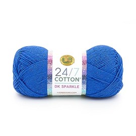 Lion Brand Yarn 24/7 Cotton Dk Yarn, 1 Pack, Calypso
