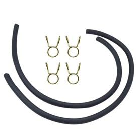 Fuel Tank Gas Line Hose w/Clip 5.5mm Replacement Fit for Honda CT70 CT70H CT90 110 ATC 110/200 Replaces Part# 17681-098-010 by Acupress