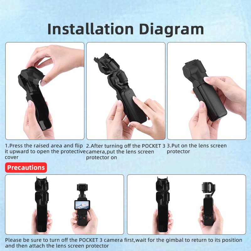Compatible with DJI Osmo Pocket 3 Lens Screen Protective Case