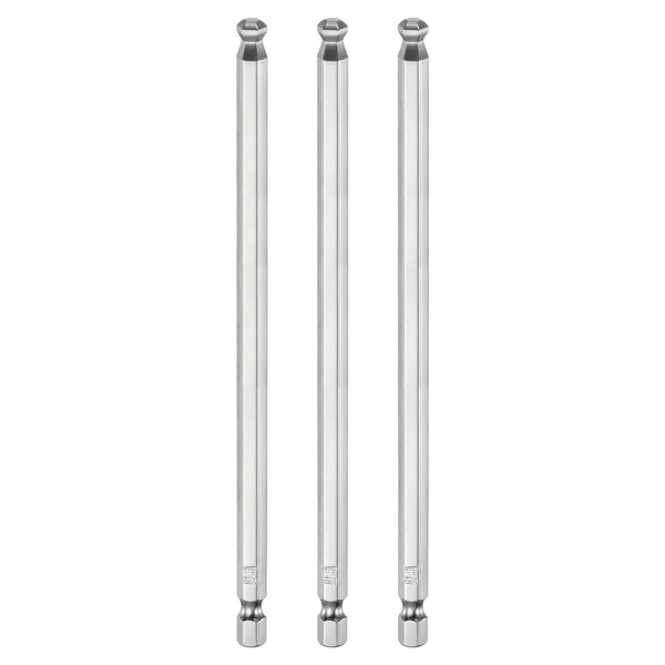HARFINGTON 3pcs Ball End Hex Screwdriver Bit Set 6mm (H6.0)