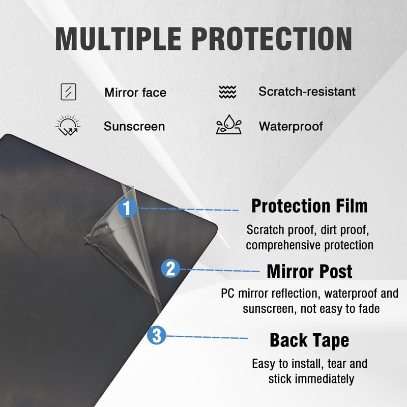 Automobile Door Window Pillar Post Trim Protector Cover Fit for