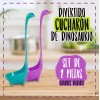 J.H. Company Set 2 Pcs Cucharon Cuchara Dinosaurio Cocina Sopa