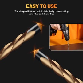 1/8 Inch Hss Drywall Router Bits,50 PCS Drywall Cutting Bit,Guide Point Brocas para Drywall for Use with Spiral Saws and Power Tools,Drywall Cutting Tool for Door and Window Openings in Drywall