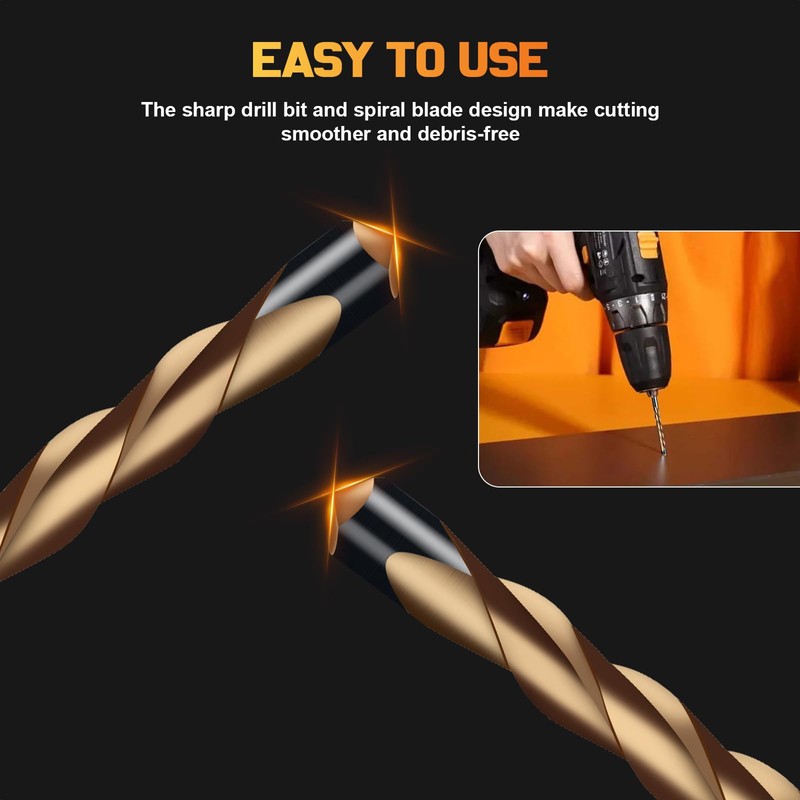 1/8 Inch Hss Drywall Router Bits,50 PCS Drywall Cutting Bit,Guide