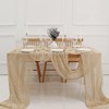 Newthinking 4 Packs Cheesecloth Table Runner, 10ft Cream Cheesecloth Table