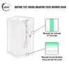 eatelle Shower Door Bottom Seal with Drip Rail for Thick