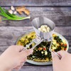 HAOHIZE Coriander Chopper, Stainless Steel Manual Herb Spice Mill Vegetable