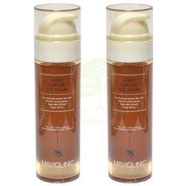 Max Clinic Gold Caviar Oil Foam 110g / 맥스클리닉 골드 캐비어 오일 폼 110g X 2