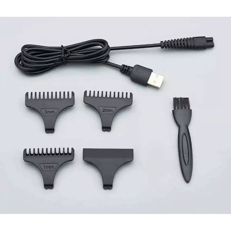 SHINON USB Hair Trimmer Cordless Barber Carving Clipper High Power
