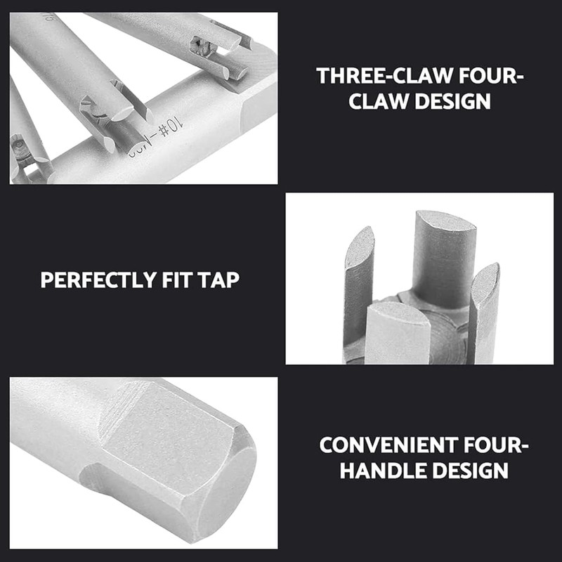 6 Pieces Tap Extractor, Broken Steel Tap Remover, Extracted from