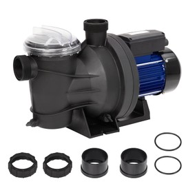 1.6HP Pool Pump In/Above Ground Water Pump Single Speed, 1200W/115V, 6075GPH & High Flow, Powerful Primming Swimming Pool Pumps with Filter Basket, Low Noise for Family