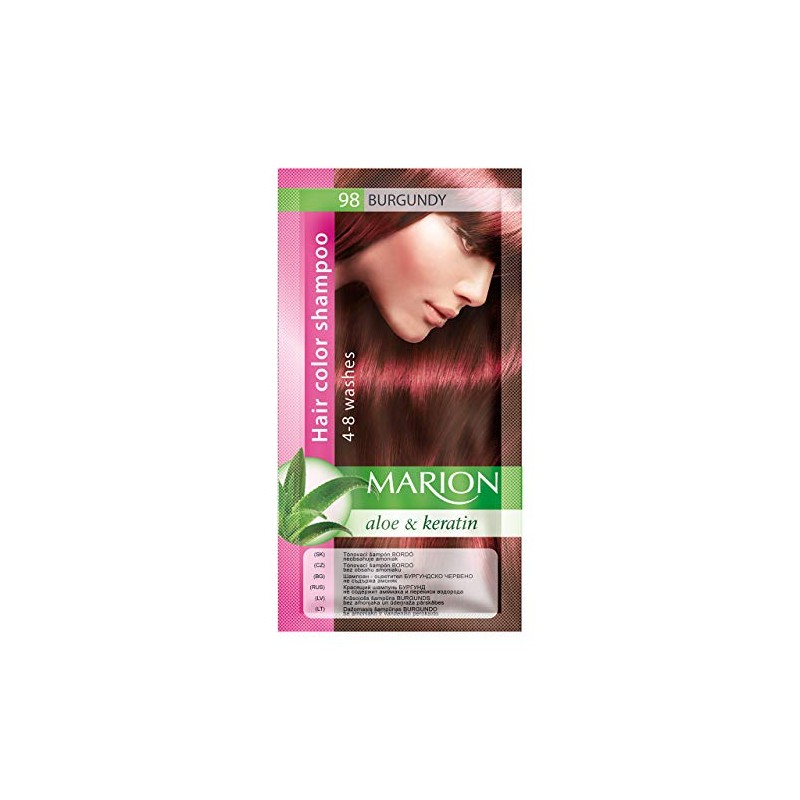 Marion Hair Color Shampoo in Sachet Lasting 4 to 8