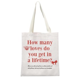 GJTIM Magnolia Parks Inspired Gift How Many Loves Bookish Gift Romance Reader Tote Bag for Book Lovers (Lifetime Tote)