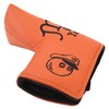 Golf Putter Headcover Orange Sailor's Hat Pattern PU Waterproof Surface
