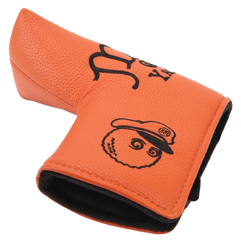 Golf Putter Headcover Orange Sailor's Hat Pattern PU Waterproof Surface