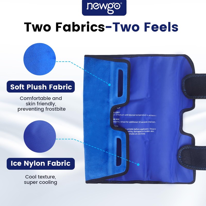 NEWGO Shin Splint Ice Pack for Injuries, Calf Gel Wrap