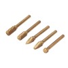 5Pcs Grinding Bit Head Rotary File Burr Double Cut Tool