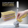 The Crown Choice Heavy Duty Non-Scratch Dish Scrubbers for Cleaning