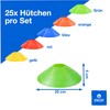 ATHLEJOY 25 x Coloured Marker Cones, Accessories for Football &