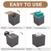 Tissue Box Cover, PU Leather Tissue Box Holder Square Kleenex