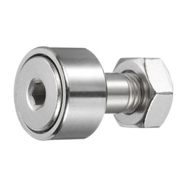 sourcing map Cam Follower Track Runner Bearings CF10/KRV22 X Needle Roller Stud Track Bearing, 22mm Roller Diameter, M10 Stud Type for Machine Tool Guide Rail (Hexagon Socket)
