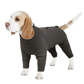 LeleTail Dog Pajamas for Small Dogs - Soft Pet Onesie with Back Zipper & Adjustable Drawstrings, Cozy Dog Clothes for Chihuahua, Yorkshire Terrier (Green, XS)