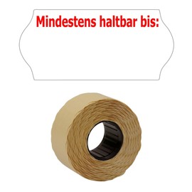 1,500 Labels 26 x 12 mm White "At Least Last Until" Permanent (1 Roll), MHD Durability Date Labels, for Price Gun PB-Onlinehandel