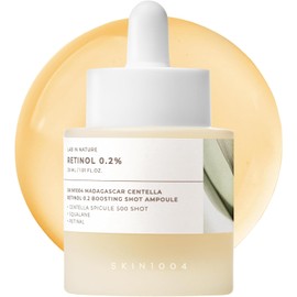 SKIN1004 Retinol 0.2% Boosting Shot Ampoule, Face Serum for Skin Elasticity, Facial Spicule Serum with Retinol & Retinal, Centella Ampoule for Fine Lines & Wrinkles, Korean Skin Care, 1.01fl.oz / 30ml