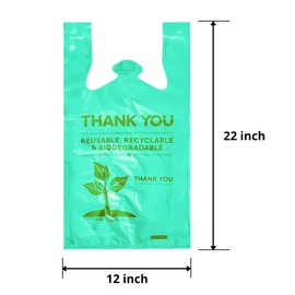 Biodegradable Bags Biodegradable Plastic Bags Compostable Plastic Bags Bio Bags Eco Friendly Plastic Bags Green Biodegradable Bags Pack of 25