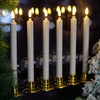 NONNO & ZGF 6 Pack Windows Candles with 6 Golden