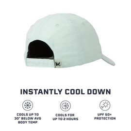 MISSION Cooling UPF Performance Hat - Unisex One Size Cap for Workouts, Golf & Running - Sweat & Water Activated Technology (Honey Dew)