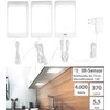 Luminea Under Cabinet Lighting: Set of 3 LED Under-Unit Panels