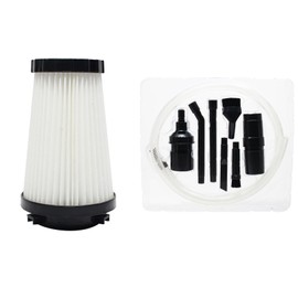 3-pack Replacement F2 HEPA Filter for Dirt Devil - Compatible with Dirt Devil Power Air Corded Bagless Stick Vacuum SD20505, Dirt Devil SD20505, Dirt Devil F2, Dirt Devil M084650RED, Dirt Devil R084600 with 7-Piece Micro Vacuum Attachment Kit