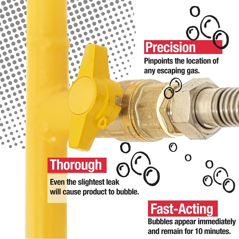 Gasoila Leak Detector Spray, 1 pt. Spray Bottle – Fast-Acting,