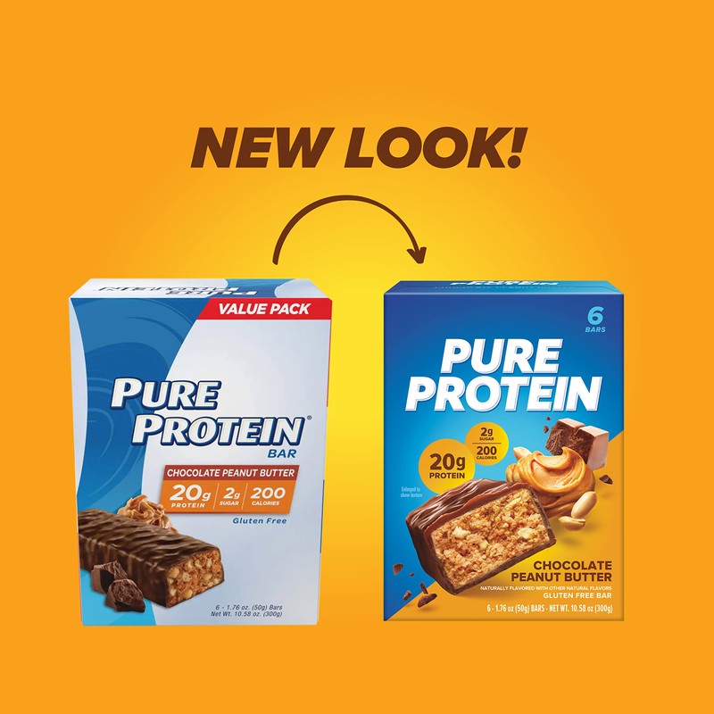 Pure Protein Bars, High Protein, Nutritious Snacks to Support Energy,