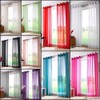Ideal Textiles Plain Voile Curtain Panel, Ring Top Heading, Eyelet