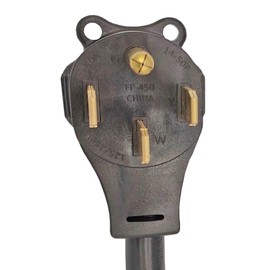 Fullsky FC-145L42 AC Adapter Cord NEMA 14-50P to NEMA L14-20R Male 14-50P Generator or RV Plug to Female L14-20R Generator Lock 4 Prong Receptacle Adapter Output Maximum 20Amp 125 or 250Volt