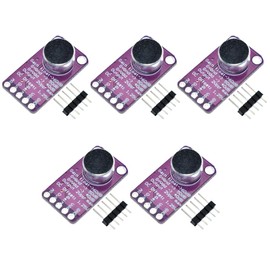 TECNOULAB 5pcs MAX9814 Microphone Amplifier Board Module Automatic Gain Control AGC Electret