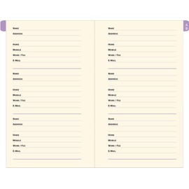 Fuchsia Blooms Address Book