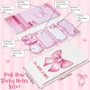 Xqumoi Coquette Pink Bow Sticky Notes Set - I’m Just