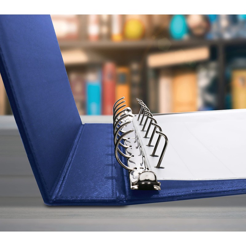 Better Office Products 7 Ring Executive Check Binder with Zipper