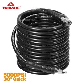 YAMATIC 5000 PSI High Pressure Washer Hose for Hot Water 3/8" Quick Connect - 100 FT