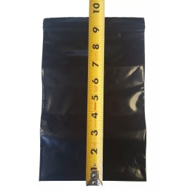 Uneekmailers 1000 6"x9" Zipper Flat Black Plastic Poly Zip Type Bags Pouches 6x9