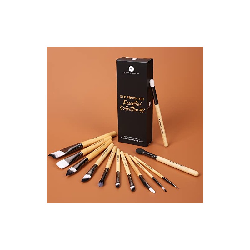 Set de brochas SFX de Narrative Cosmetics, Coleccin Esencial 2,