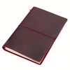 Collasaro Leather Notebook, Genuine Leather, Notebook, Journal, A5 Size, Red